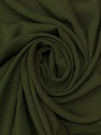 Rifle Green 100% Rayon Crinkle Challis 53W