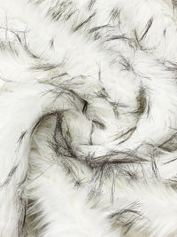 Eggshell/Muted Black 100% Polyester Arctic Faux Fur 72W