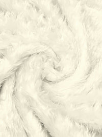 Antique Off-White 100% Polyester Faux Fur 58W