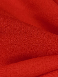 Tomato Red 100% Rayon Crinkle Challis 51W