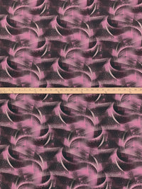 Eggplant/Wild Orchid/Mauve Taupe 100% Rayon Blurred Abstract Print Challis 58W