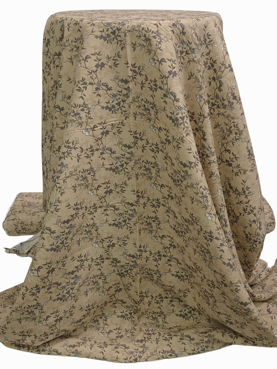 Rattan Palm/Dark Moon/Ash Gray/Multi 100% Rayon Floral Vines Print Challis 57W