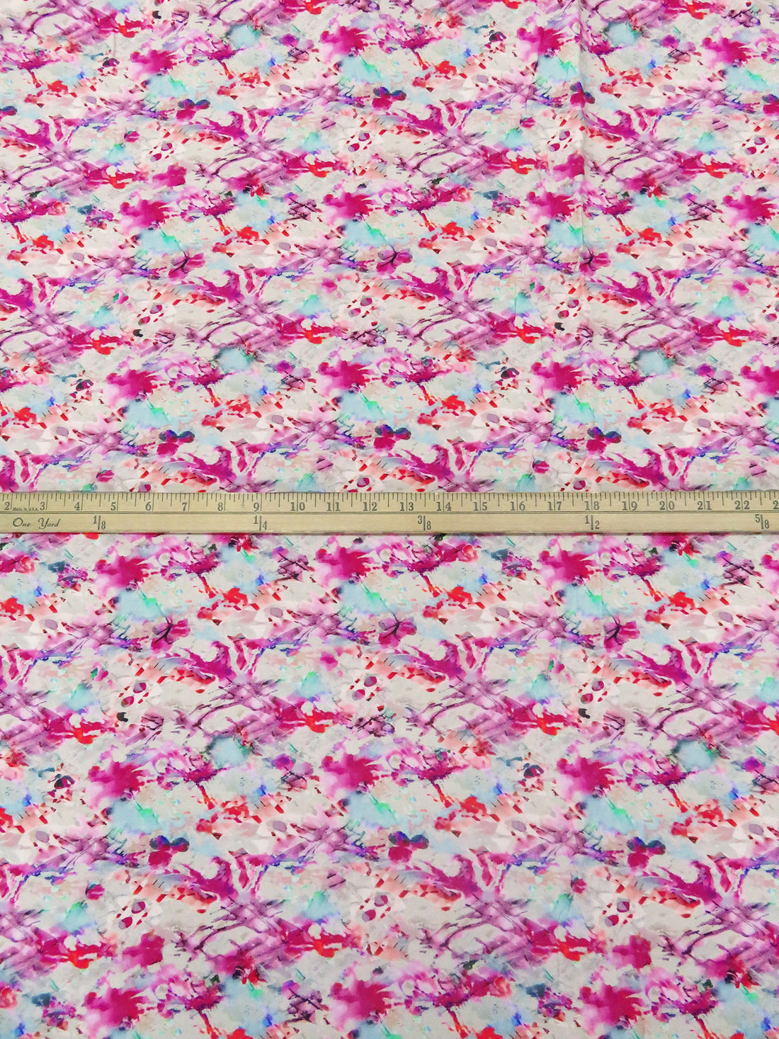 Dogwood Rose/Dust Storm Pink/Pearl Aqua/Multi 100% Rayon Abstract Print Challis 58W