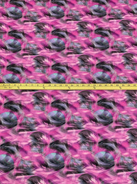 Lavender/Persian Pink/Eggplant/Multi 100% Rayon Abstract Print Challis 56W