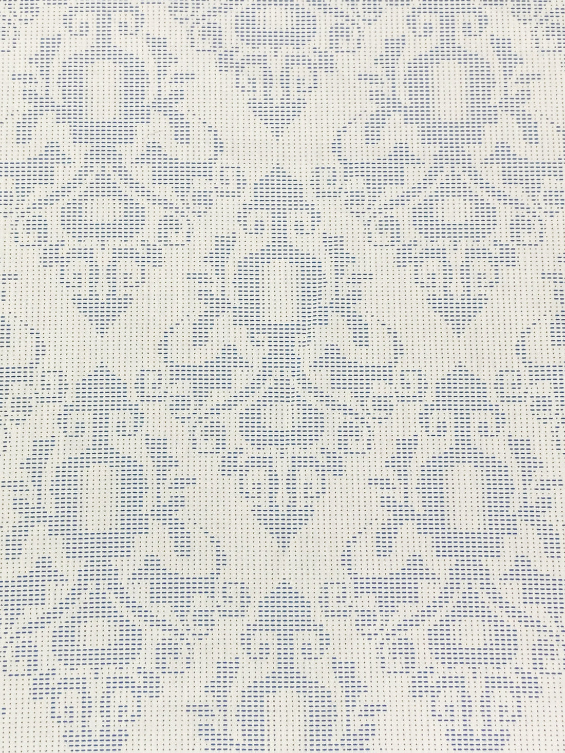 Silvery White/Catalina Blue 100% Cotton Damask Print Sateen Shirting 54W