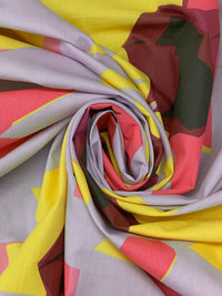 Dusty Lavender/Raspberry Punch/Multi 100% Cotton Floral Print Lawn 60W