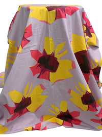 Dusty Lavender/Raspberry Punch/Multi 100% Cotton Floral Print Lawn 60W