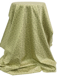 Sage/Wheat/Rifle Green 100% Cotton Ditsy Floral Sateen Shirting 55W