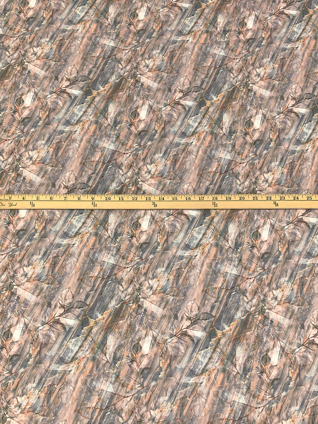 Fawn/Desert Sand/Granite/Multi 100% Rayon Abstract Floral Print Challis 56W