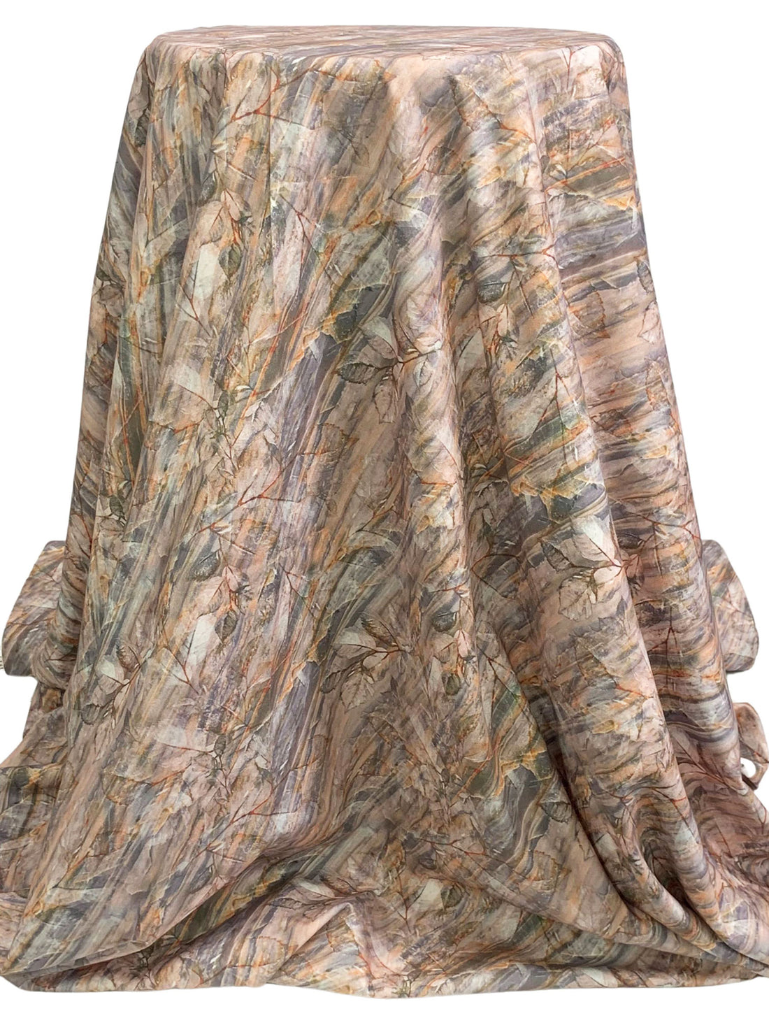 Fawn/Desert Sand/Granite/Multi 100% Rayon Abstract Floral Print Challis 56W
