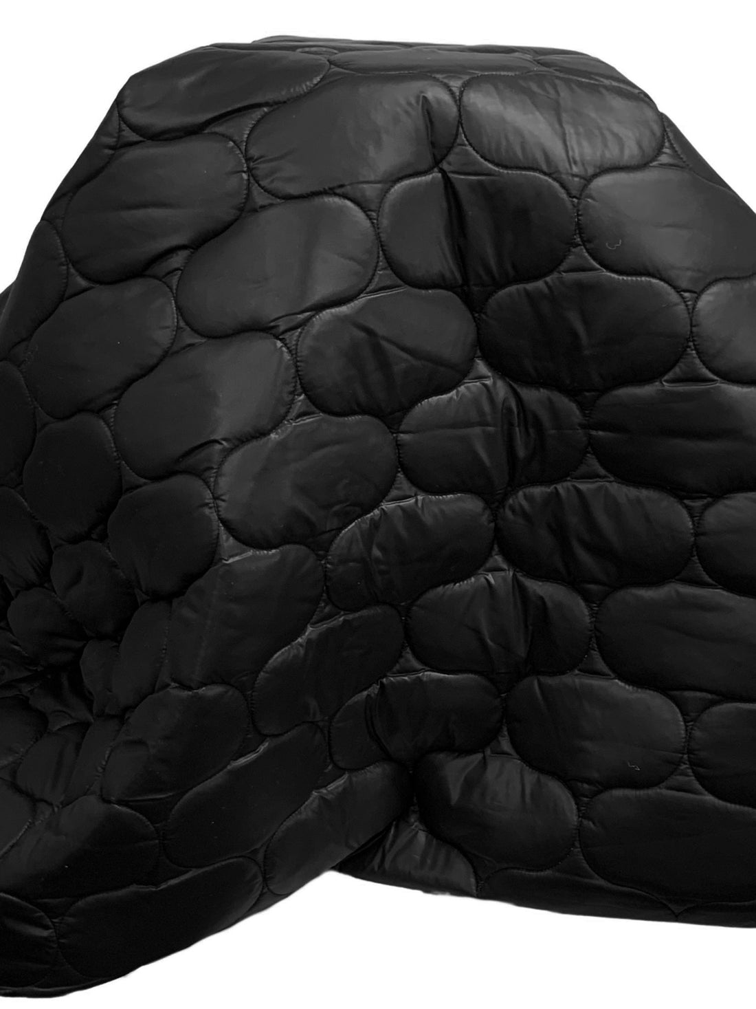 Black/Gray 100% Polyester Double Faced Skull & Butterfly Print Quilted Coating - NY Designer - 54W