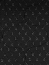 Black/Gray 100% Polyester Double Faced Skull & Butterfly Print Quilted Coating - NY Designer - 54W