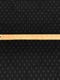 Black/Gray 100% Polyester Double Faced Skull & Butterfly Print Quilted Coating - NY Designer - 54W