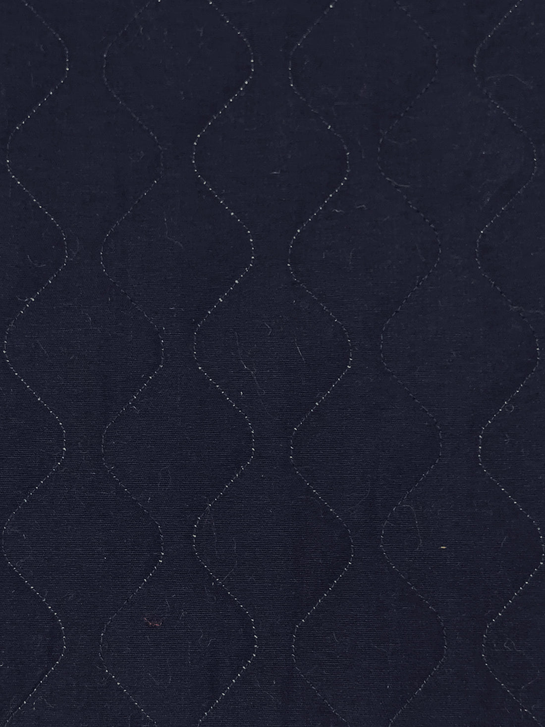 Dark Navy 100% Polyester Double Faced Quilted Coating - NY Designer - 58W