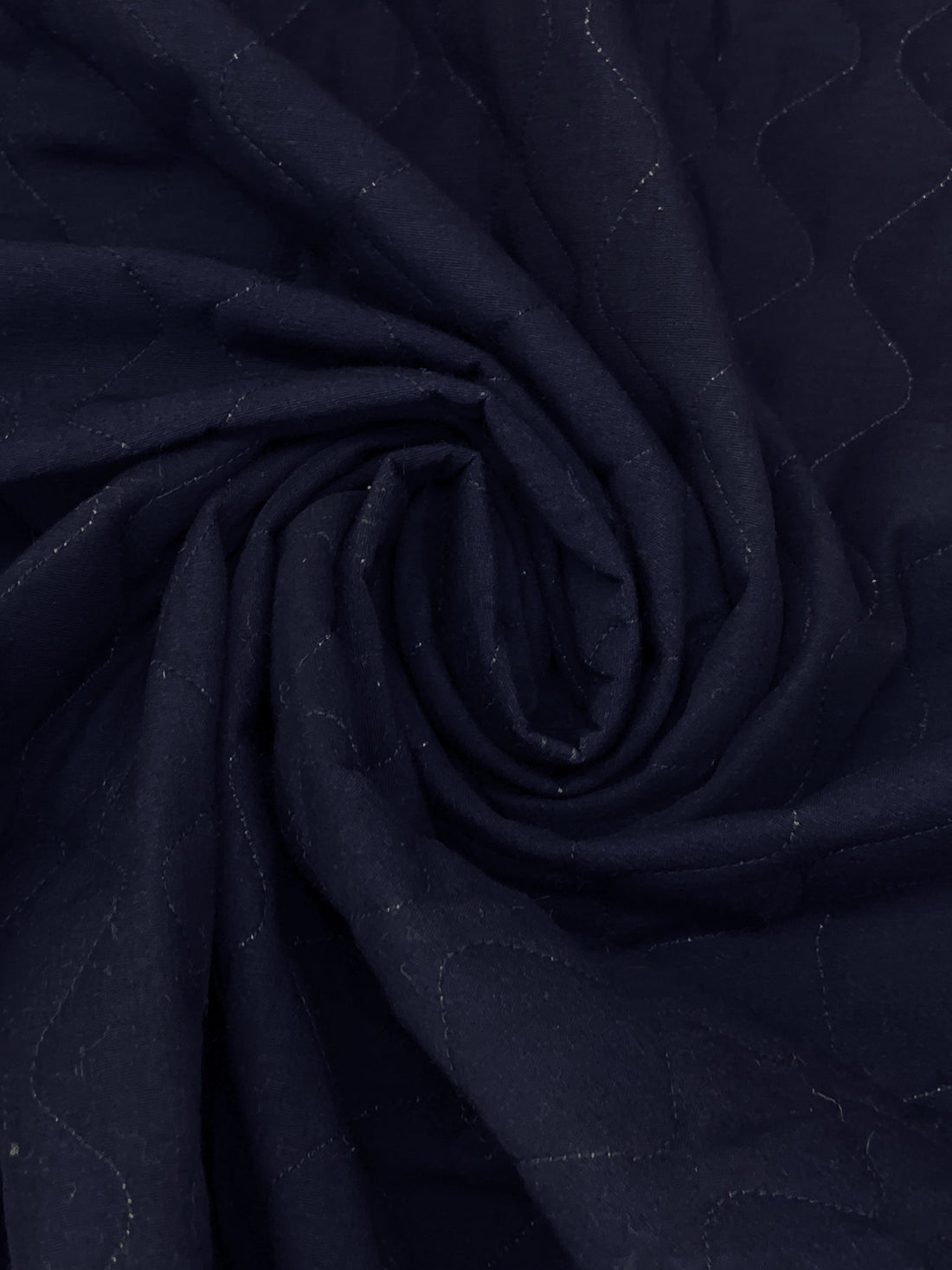 Dark Navy 100% Polyester Double Faced Quilted Coating - NY Designer - 58W