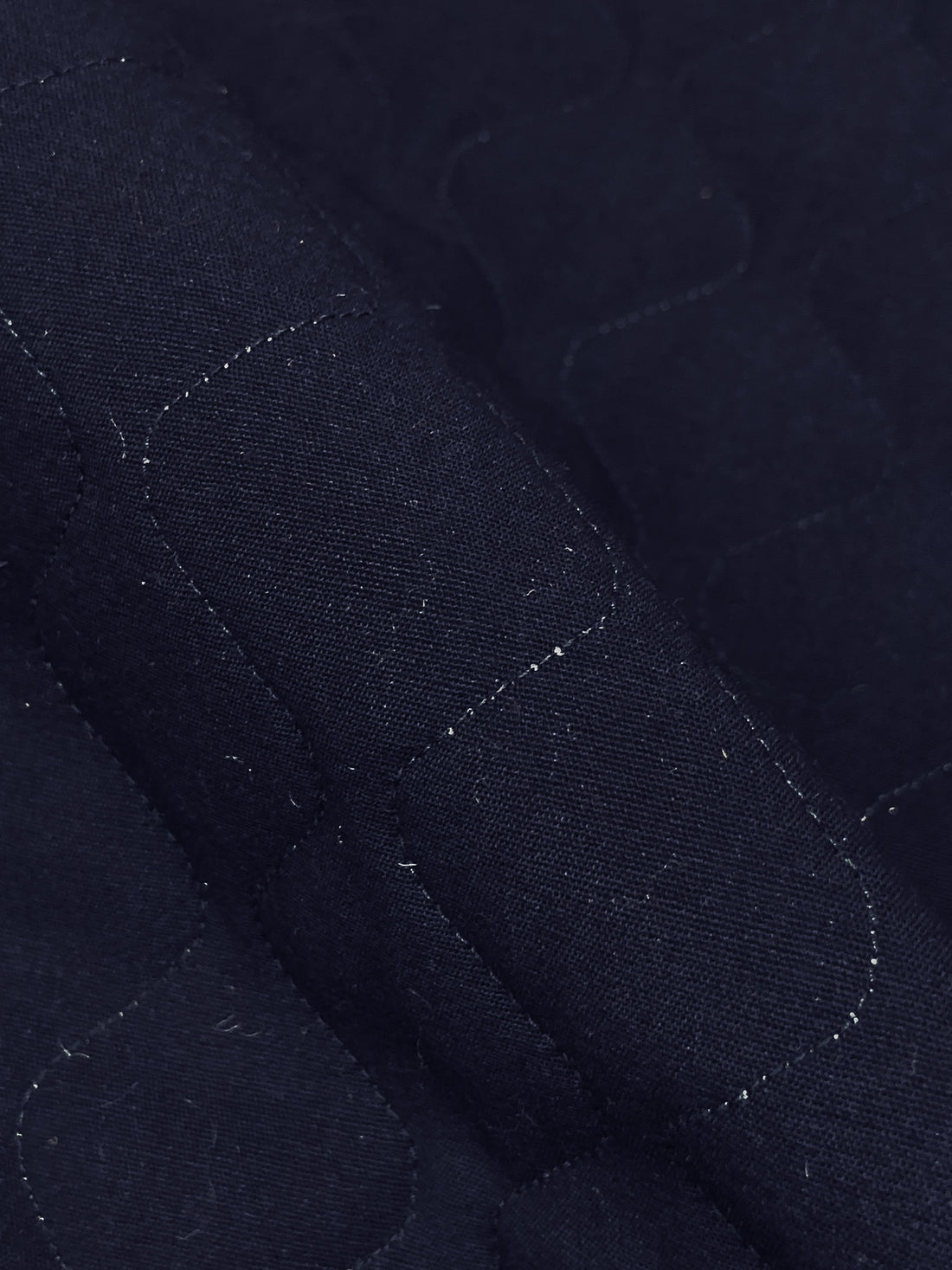 Dark Navy 100% Polyester Double Faced Quilted Coating - NY Designer - 58W