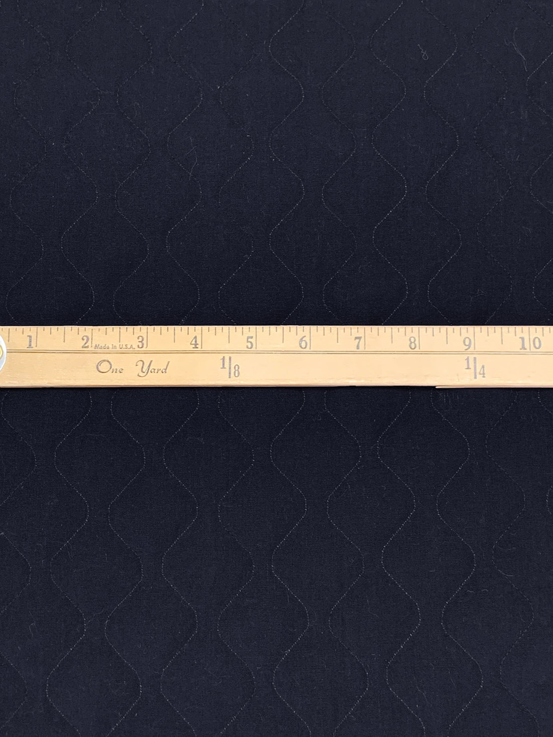 Dark Navy 100% Polyester Double Faced Quilted Coating - NY Designer - 58W