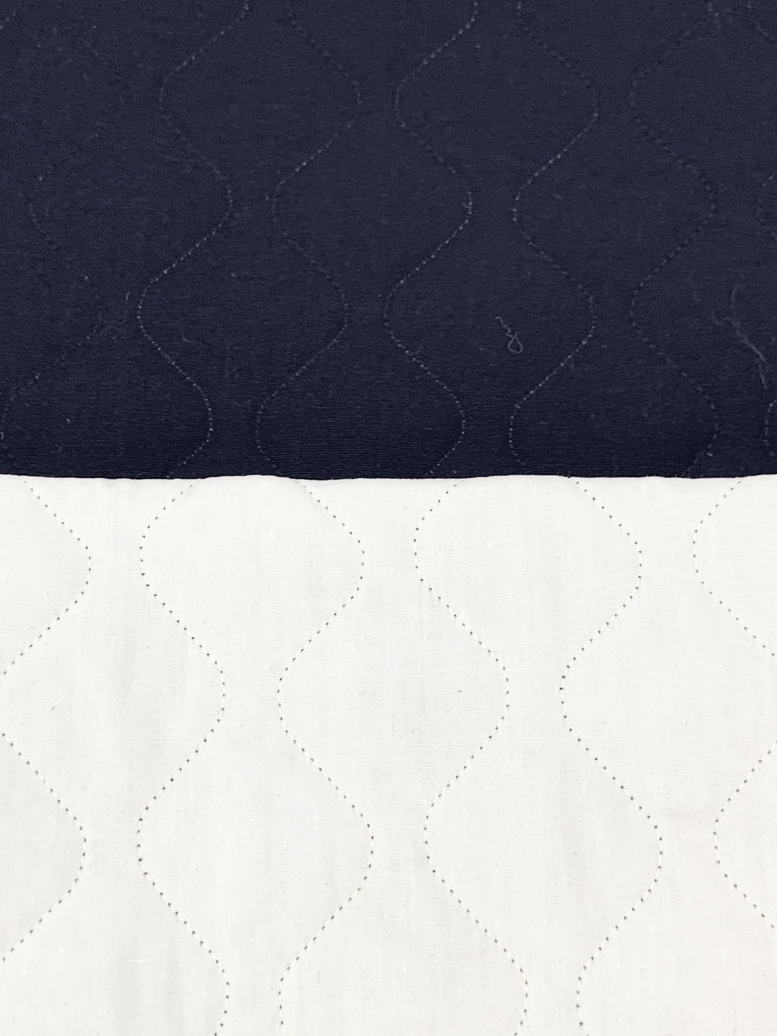 Dark Navy 100% Polyester Double Faced Quilted Coating - NY Designer - 58W