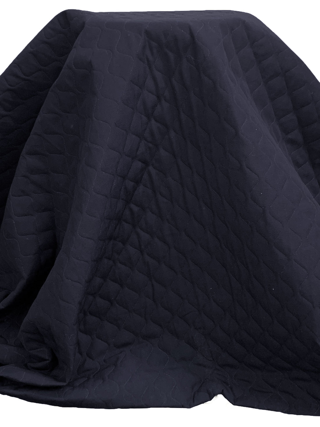 Dark Navy 100% Polyester Double Faced Quilted Coating - NY Designer - 58W