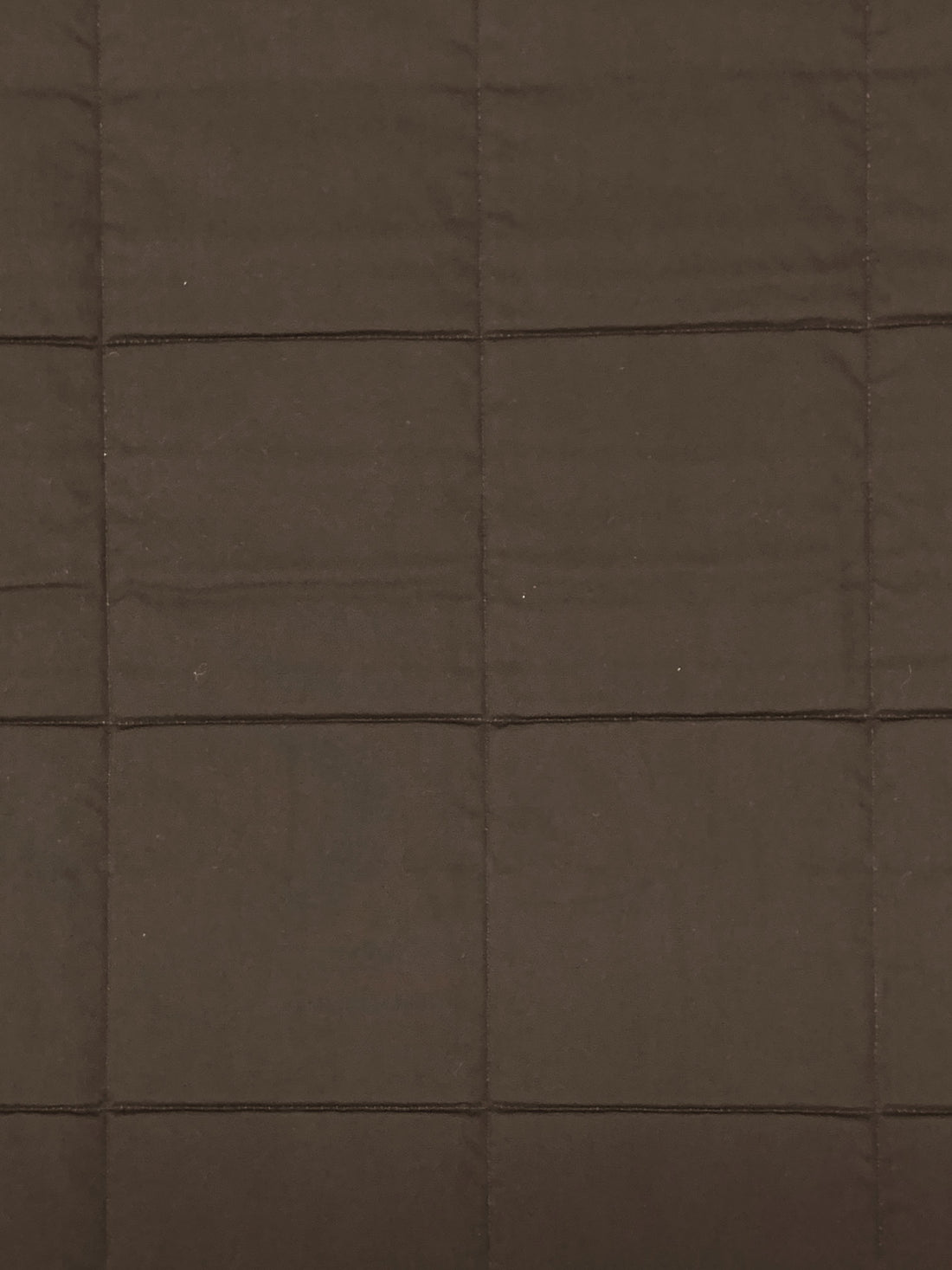 Muted Umber 100% Polyester Double Faced Squares Quilted Coating - NY Designer - 58W