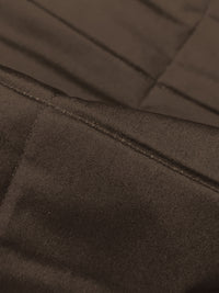 Muted Umber 100% Polyester Double Faced Squares Quilted Coating - NY Designer - 58W