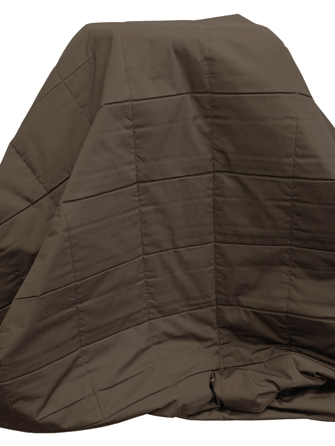 Muted Umber 100% Polyester Double Faced Squares Quilted Coating - NY Designer - 58W