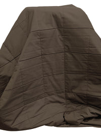 Muted Umber 100% Polyester Double Faced Squares Quilted Coating - NY Designer - 58W