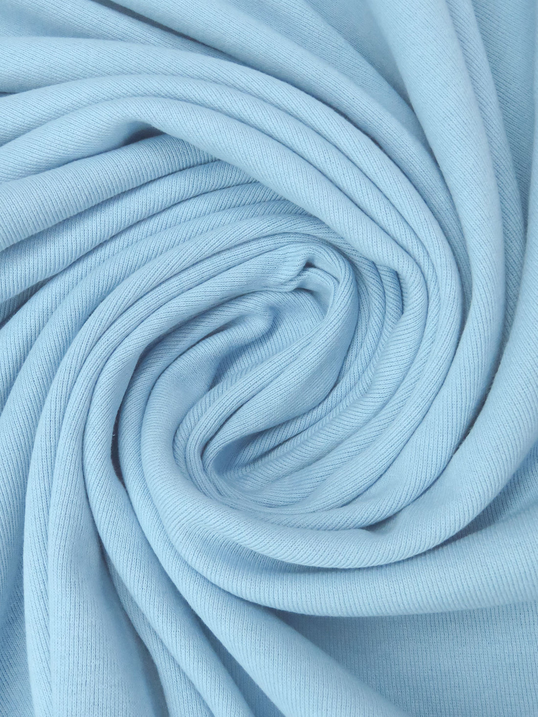 SOLD AS IS ONLY - Cornflower Cotton/Polyester Tubular Rib Knit 26W