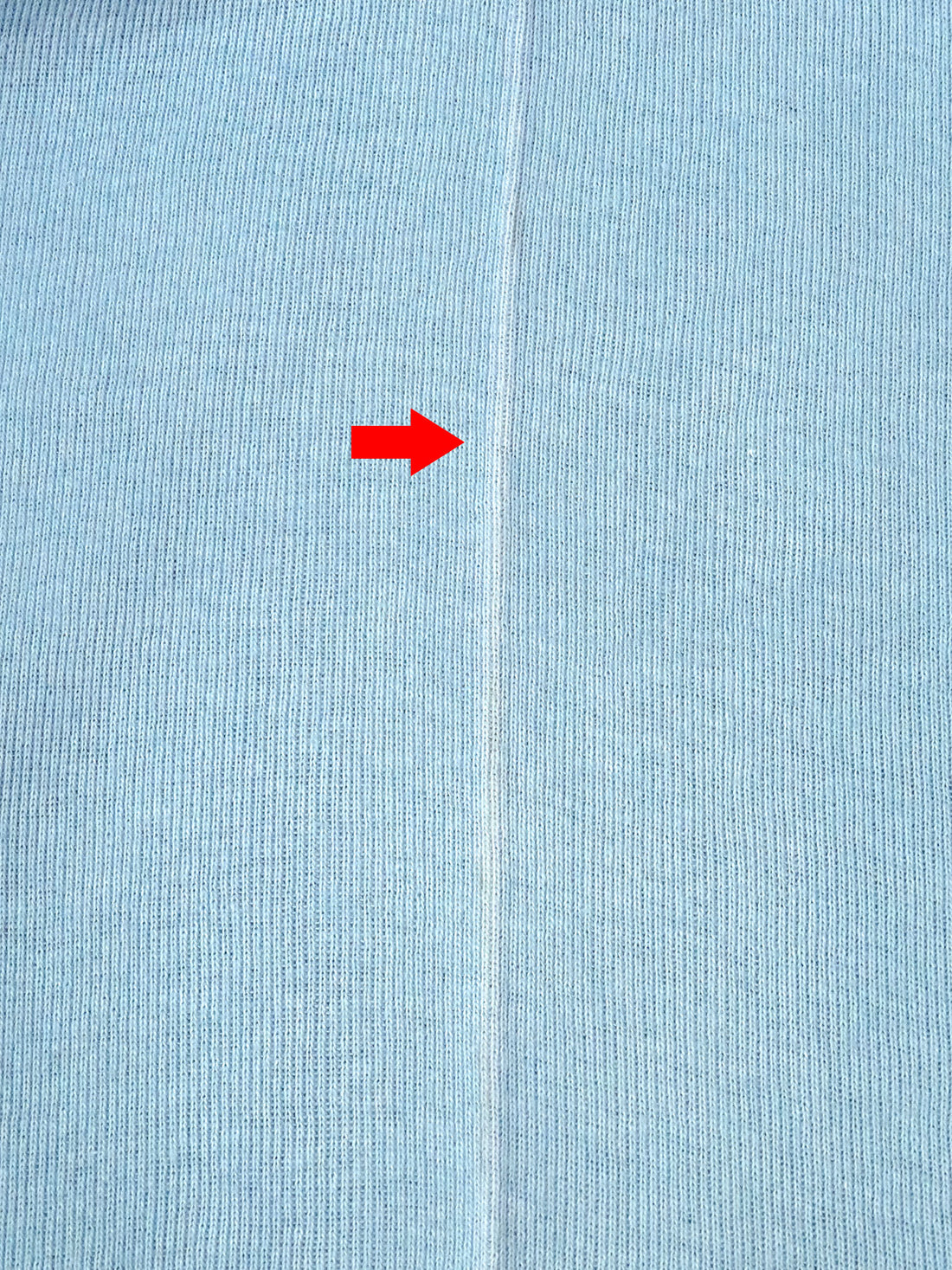 SOLD AS IS ONLY - Cornflower Cotton/Polyester Tubular Rib Knit 26W