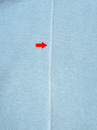 SOLD AS IS ONLY - Cornflower Cotton/Polyester Tubular Rib Knit 26W