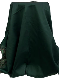 Dark Jungle Green/Multi 100% Cotton Fading Ornate Single Border Print Sateen Shirting 57W