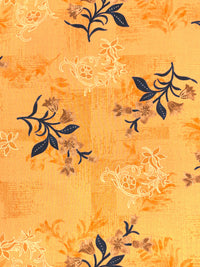 Light Persimmon/Navy/Multi 100% Rayon Floral Print Challis 54W