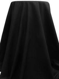 Black Polyester/Cotton/Lycra Double Faced Suiting - Imported From Italy By NY Designer - 54W