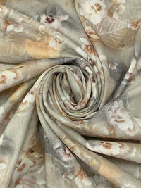 Artichoke/Cherrywood/White/Multi 100% Rayon Floral Print Voile 56W