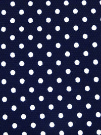 Midnight Navy/White Nylon/Lycra Dot Print Pique Swimwear Knit 53W