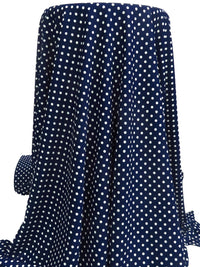Midnight Navy/White Nylon/Lycra Dot Print Pique Swimwear Knit 53W