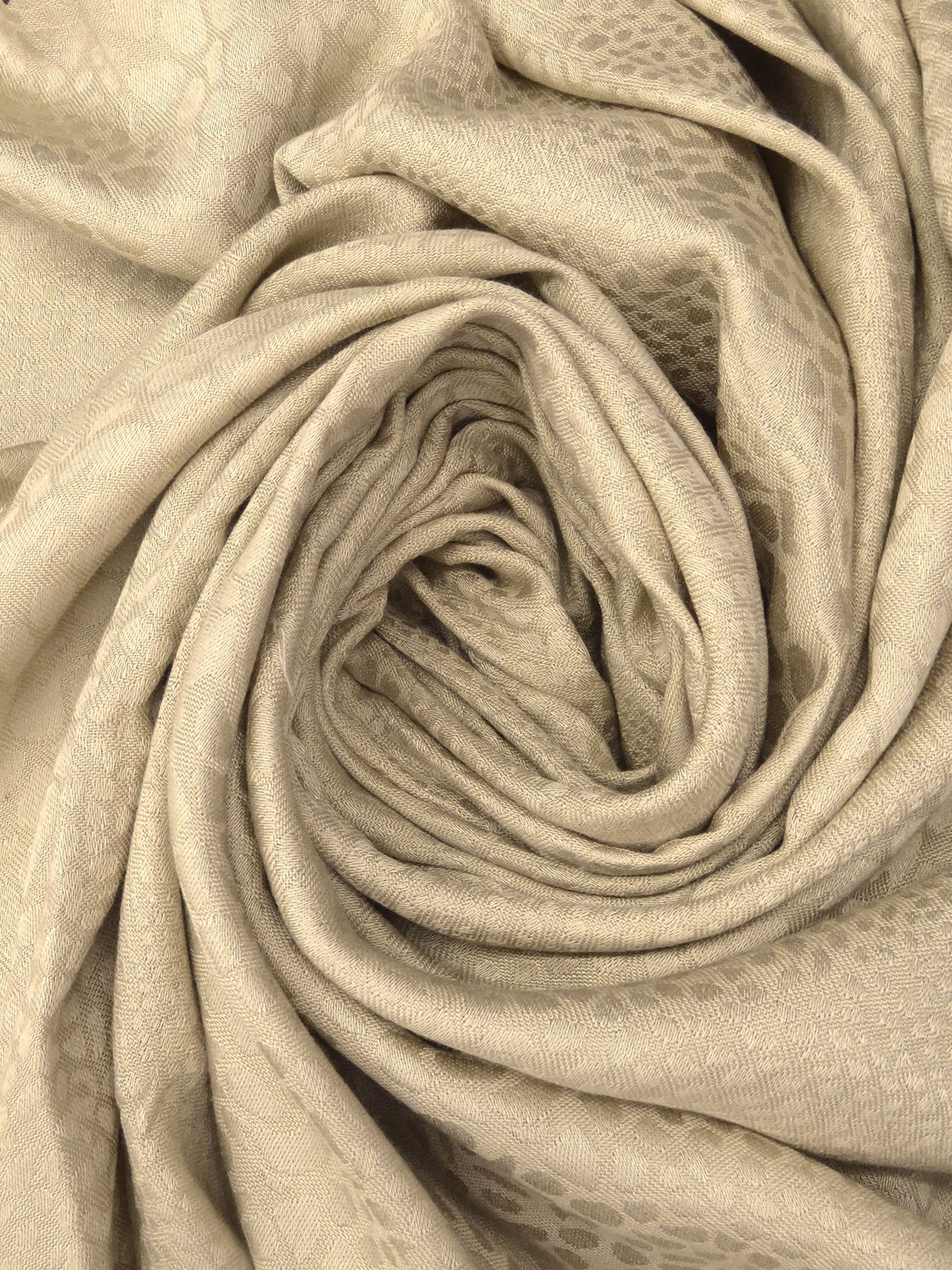 Wheat 100% Rayon Scales Weave Jacquard Challis 55W