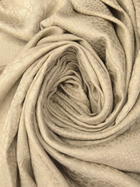 Wheat 100% Rayon Scales Weave Jacquard Challis 55W