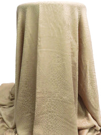 Wheat 100% Rayon Scales Weave Jacquard Challis 55W