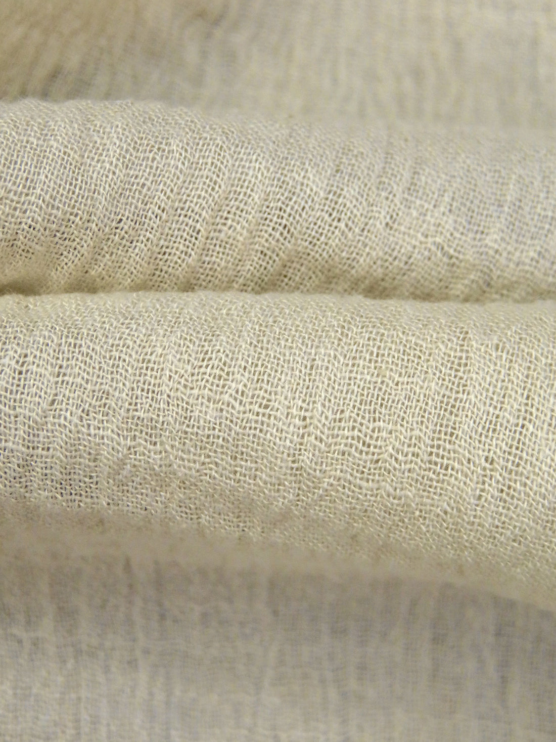 Pale Wheat 100% Cotton Crinkle Gauze 52W