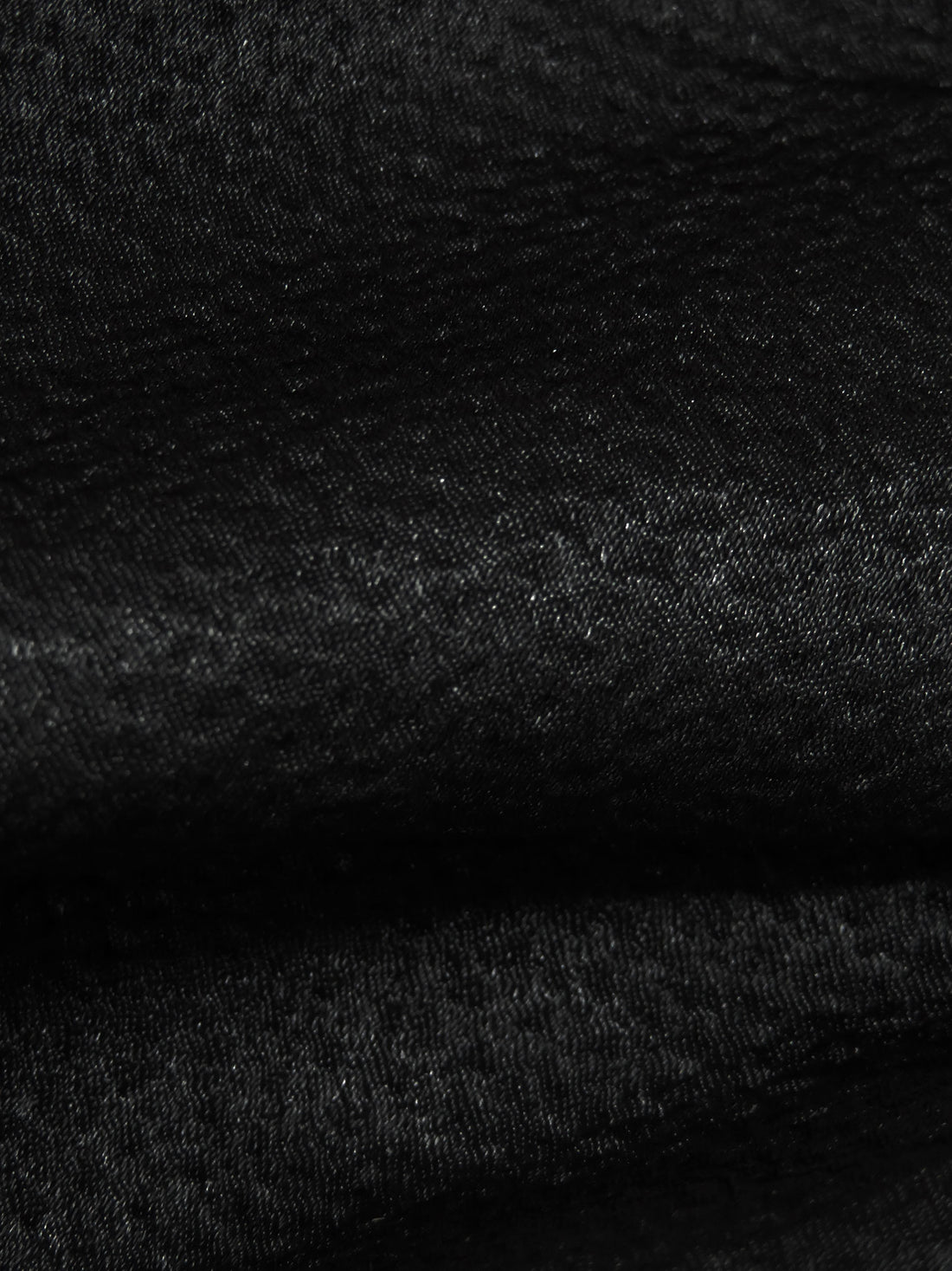 Black 100% Polyester Hammered Charmeuse 55W