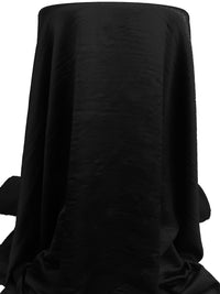 Black 100% Polyester Hammered Charmeuse 55W