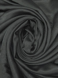 Dark Charcoal Gray 100% Polyester Hammered Charmeuse 55W