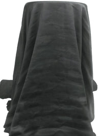 Dark Charcoal Gray 100% Polyester Hammered Charmeuse 55W