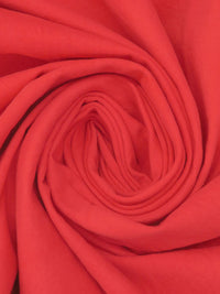 Coral Red 100% Cotton Washed Denim Twill 61W