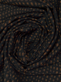 Black/Chocolate/Dark Brown Nylon/Lycra Abstract Dot Wave Print Swimwear Knit 59W