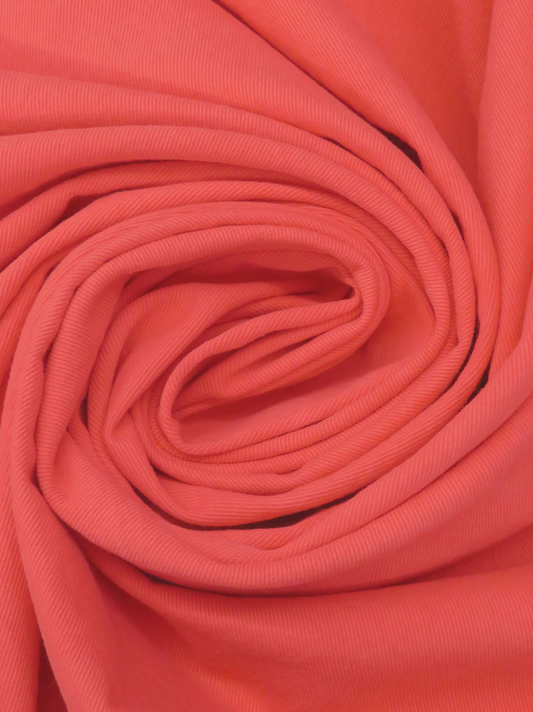 Tart Red 100% Cotton Washed Denim Twill 56W