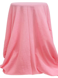Cherry Blossom Pink 100% Cotton Crinkle Gauze 46W