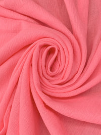 Light Coral Pink 100% Cotton Crinkle Gauze 49W