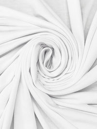 White 100% Polyester Jersey Knit 65W